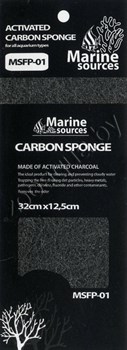 Губка SUPER ACTIVATED CARBON SPONGE 32,5х12,5х1,5см - фото 18620