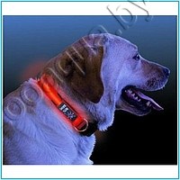 Светящийся ошейник для собак (3 режима) - фото 20470