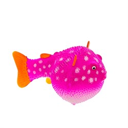GL-268346 GLOXY Рыба шар на леске розовая, 8х5х5,5см Флуорисцентная аквариумная декорация - фото 20929