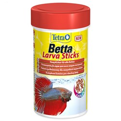 Tetra Betta Larva Sticks 100 мл. (палочки) корм для бойцовых рыб и других видов лабиринтовых - фото 21263