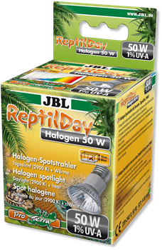 JBL ReptilDay Halogen - Галогеновая лампа для террариума, 50 ватт		 - фото 22796