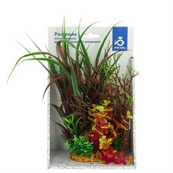 Композиция из пластиковых растений 20см - фото 23415