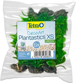 Растение пластиковое мини Tetra DecoArt Plant XS Green Refill 6см зеленое (6шт) - фото 23452
