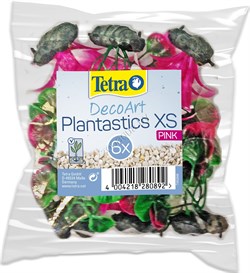 Растение пластиковое мини Tetra DecoArt Plant XS M Pink Refil 6см розовое (6шт) - фото 23454