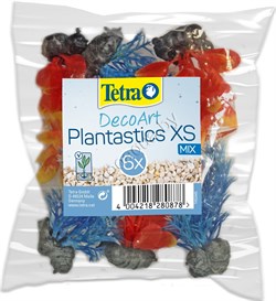Растение пластиковое мини Tetra DecoArt Plant XS Mix Refil 6см разноцветное (6шт) - фото 23458