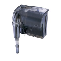 Фильтр рюкзачный Atman HF-0600 для аквариумов до 100 л, 660 л/ч, 6W с поверхностным скиммером (черный корпус) - фото 25143