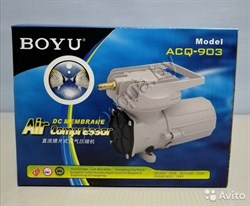 BOYU (JAD) ACQ-903 Акв. компрессор, 35 Вт, 70л/мин.  Работает от 12В. Подх. для транспортировки рыбы. - фото 25895