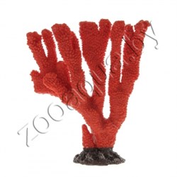 Коралл пластиковый (мягкий) красный 25х8х24см - фото 26838