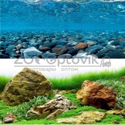 Фон Горная река/Зеленое море высота 1м х 1м2ст - фото 31700