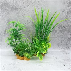 Набор из трх искусственных растений (10 см, 15 см, 20 см) YS-70102 - фото 33421