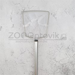 Сачок из нержавеющей стали (прямугольный, белый) 7.6 см - фото 33610