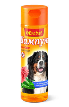 Шампунь Amstrel 120 мл для собак антипаразитарный с маслом пальмарозы, алоэ и экстрактом пиретрума - фото 36437