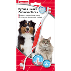 TOOTHBRUSH BLISTERGARD – Двухсторонняя щетка для чистки зубов у собак и котов - фото 36743