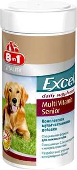 8in1 Excel Multi Vit-Senior / Кормовая добавка для пожилых собак 70 таб. - фото 37182