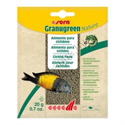 Sera Корм гранулы для всех растительноядных рыб "Granugreen", пакетик, 20 г - фото 38671