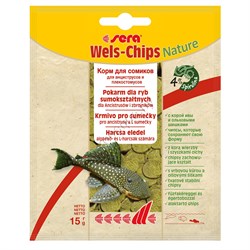 Sera Корм таблетки для сомиков "Wels Chips", пакетик, 15 г - фото 38677