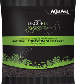 Гравий для аквариумов декоративный Aquael AQUA DECORIS черный 2-3 мм., 1кг - фото 38694