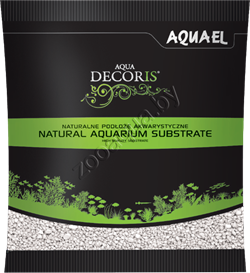 Гравий для аквариумов декоративный Aquael AQUA DECORIS белый 2-3 мм., 1кг, - фото 38865
