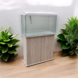 Аквариум прямоугольник Aqua с тумбой на 90 л. (беленый дуб) - фото 45720