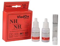 Купить Тест для аквариума на аммиак и аммоний VladOx NH3/NH4+, до 75 измерений
