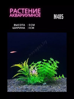 Купить Искусственное растение для аквариума ZooAqua M485, 13x8 см, керамика, пластик, зеленый-желтый