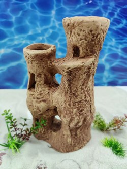 Купить Декорация для аквариума ZooAqua Замок 22.5x13 см, керамика, глина