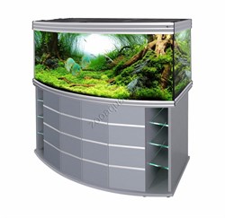 Купить Аквариум Biodesign Altum Panoramic 450, силикатное стекло Pilkington Optifloat™, 8-10 мм, 450 л, 151x61x63 см, шторка для автокормушки, серебряный