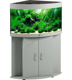 Купить Аквариум Biodesign Диарама 150, силикатное стекло Pilkington Optifloat™, 5-6 мм, 130 л, 63x63x52 см, шторка для автокормушки, серебряный