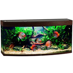 Купить Аквариум Biodesign Панорама 250, силикатное стекло Pilkington Optifloat™, 8 мм, 252 л, 126x46x60 см, шторка для автокормушки, венге