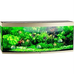 Купить Аквариум Biodesign Панорама 650, силикатное стекло Pilkington Optifloat™, 10 мм, 650 л, 181x66x75 см, шторка для автокормушки, беленый дуб