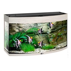 Купить Аквариум Biodesign Панорама 80, силикатное стекло Pilkington Optifloat™, 4-5 мм, 77 л, 71x33x46 см, шторка для автокормушки, беленый дуб