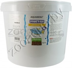АКВАМЕНЮ Унигран, гранулированный корм, ведро 11 л/4,2 кг - фото 50812