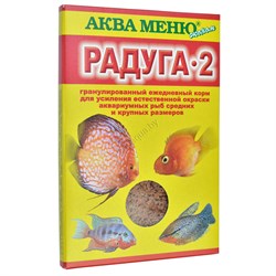 АкваМеню РАДУГА-2 тонущие гранулы 25 г — инфографика
