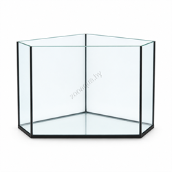 Угловой стеклянный аквариум Aqua «Алмаз» 120 л без крышки