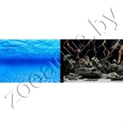 Фон для аквариума синее море/камни с корягами 45х1m/2ст 9073/9074