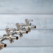 Флейта воздушная AD-05, металлическая, краники 5 шт