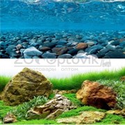 Фон Горная река/Зеленое море 30 см. х 1м2ст