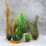 Набор из пяти искусственных растений (1-15 см, 2-20 см, 1-30 см, 1-35 см.) YS-70206