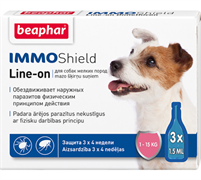IMMO SHIELD LINE-ON DOG 3×1.5 мл. Капли от паразитов для собак мелких пород