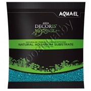 Гравий для аквариумов декоративный Aquael AQUA DECORIS бирюзовый 2-3 мм, 1кг