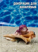 Купить Декорация для аквариума и террариума Ракушка и девочка ZooAqua 12х5х6 см