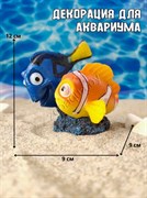 Купить Декорация для аквариума и террариума Две рыбы ZooAqua 9х9х12 см