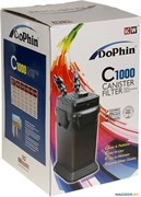 Внешний канистровый фильтр для аквариума Dophin C-1000 KW, 1670 л/ч, 4 Вт, до 140 л