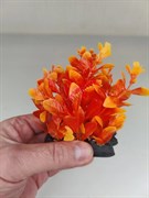 Купить Искусственное растение для аквариума ZooAqua Ф405, 11х12х9 см, пластик, керамика, оранжево-желтое