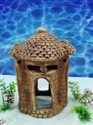 Купить Декорация для аквариума и террариума ZooAqua Домик 20x13 см, керамика, глина