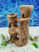 Купить Декорация для аквариума ZooAqua Замок 22.5x13 см, керамика, глина