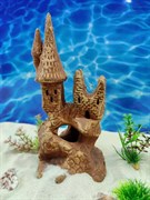 Купить Декорация для аквариума и террариума ZooAqua Замок 21x11 см, керамика, глина