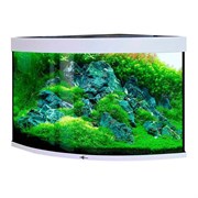 Купить Аквариум Biodesign Диарама 200, силикатное стекло Pilkington Optifloat™, 6-8 мм, 185 л, 71x71x65 см, шторка для автокормушки, белый