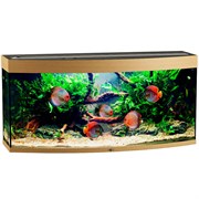 Купить Аквариум Biodesign Панорама 250, силикатное стекло Pilkington Optifloat™, 8 мм, 252 л, 126x46x60 см, шторка для автокормушки, бук