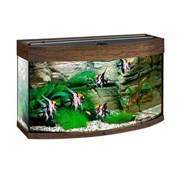 Купить Аквариум Biodesign Панорама 60, силикатное стекло Pilkington Optifloat™, 4-5 мм, 58 л, 56x32x44 см, шторка для автокормушки, венге